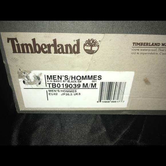 Suede black timbs size 9 - Picture 4 of 4